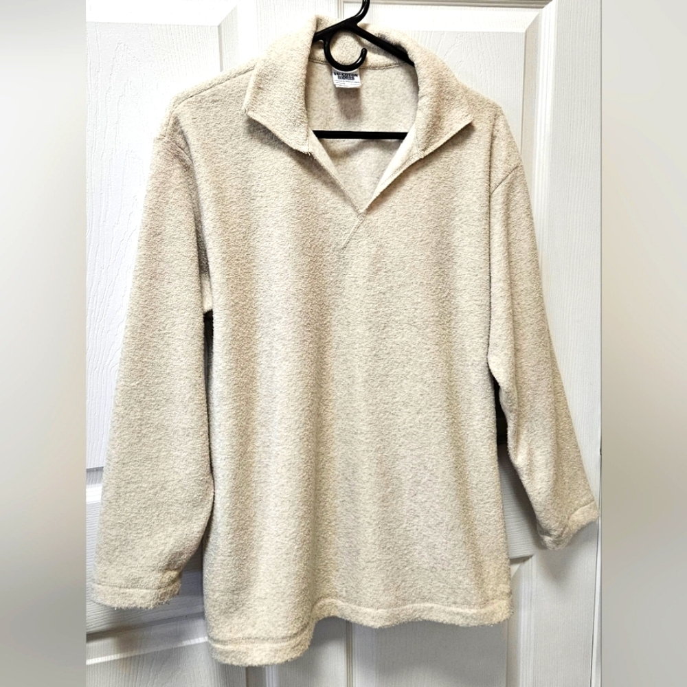 Original AU Coton Cozy Cream Pullover Sweater, Unisex